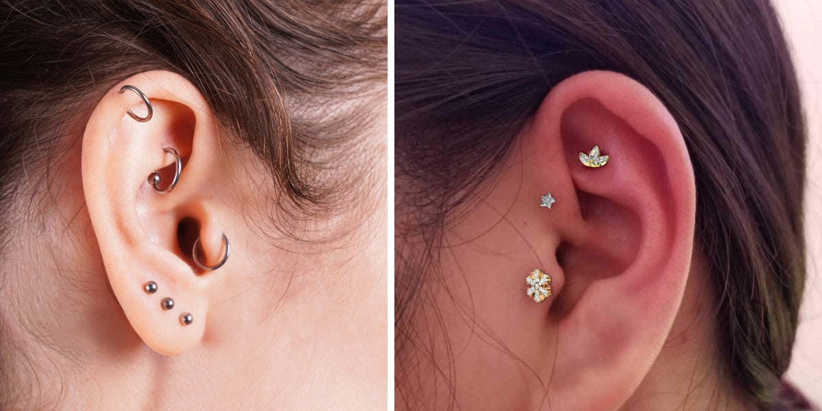 Arch Rook Piercing Rook Piercings, The Hidden Gem of Ear Piercings — Monster Piercing