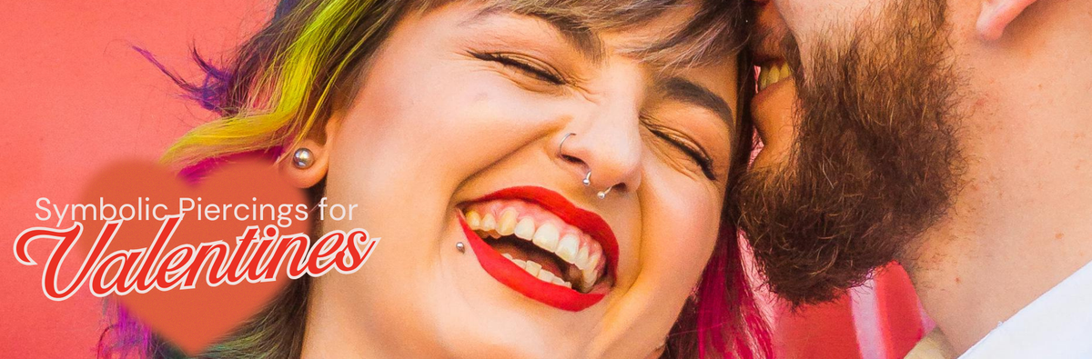 Couple matching ear piercings with moon and sun jewellery for romantic Valentine’s gifting