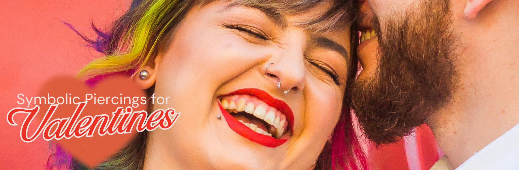 Couple matching ear piercings with moon and sun jewellery for romantic Valentine’s gifting