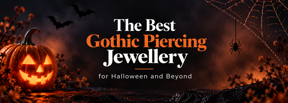Gothic Piercing Jewellery: Titanium Skull, Spider & Moon Styles for Halloween