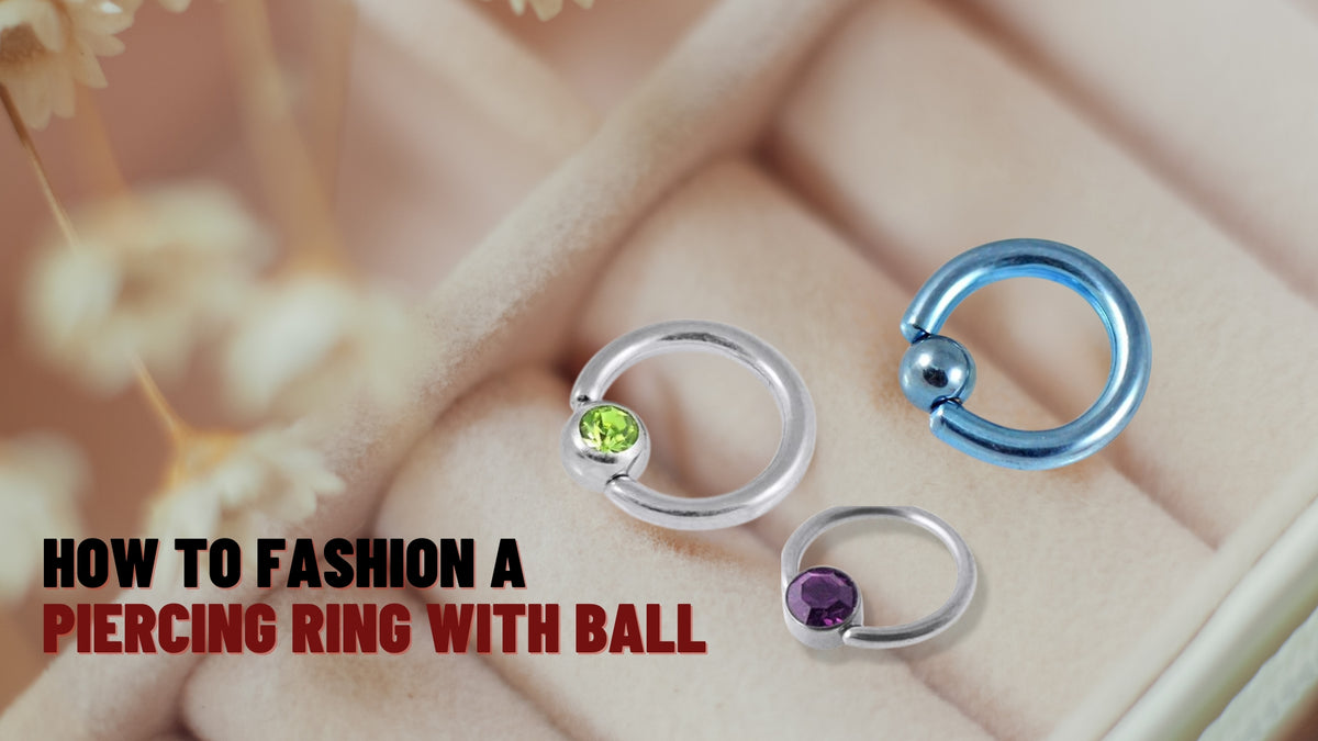 Crafting Stylish Piercing Rings with Ball Accents