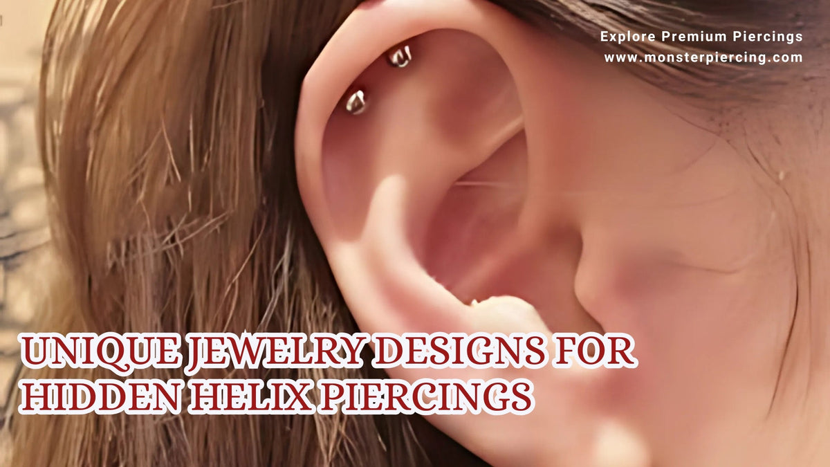 Unique Jewelry Designs for Hidden Helix Piercings