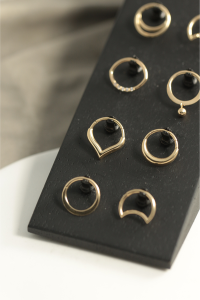 Gold Hinged Clicker Ring