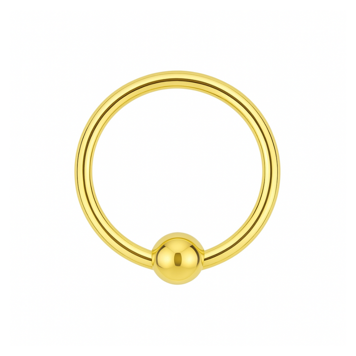 925 Sterling Silver 18G (1.0mm) BCR Nose Ring - Monster Piercing