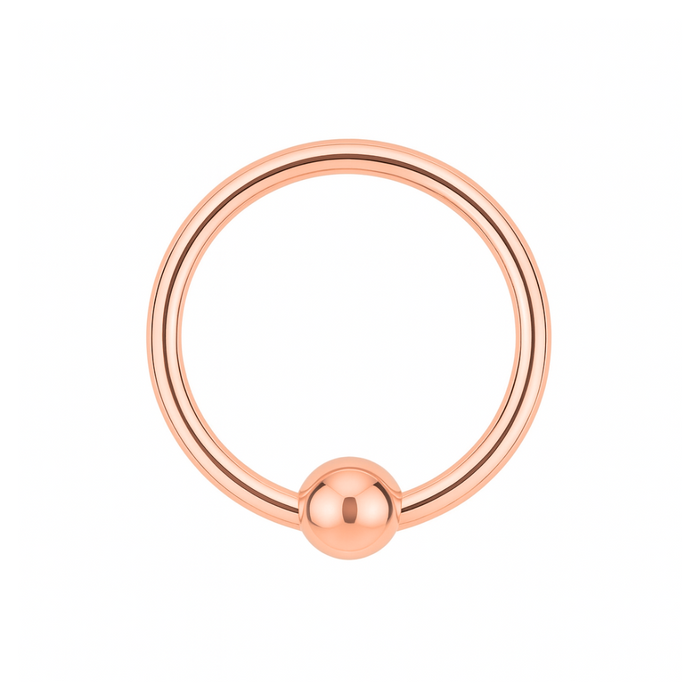 925 Sterling Silver 18G (1.0mm) BCR Nose Ring - Monster Piercing