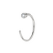 9K Gold Cubic Zirconia in Bezel set Jewelled Open Hoop Nose Ring - Monster Piercing