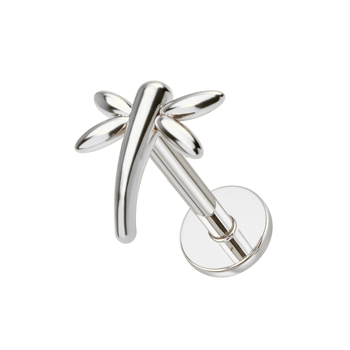 316L Surgical Steel Dragon Fly Internally Threaded Flatback Stud