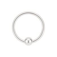 925 Sterling Silver 18G (1.0mm) BCR Nose Ring - Monster Piercing