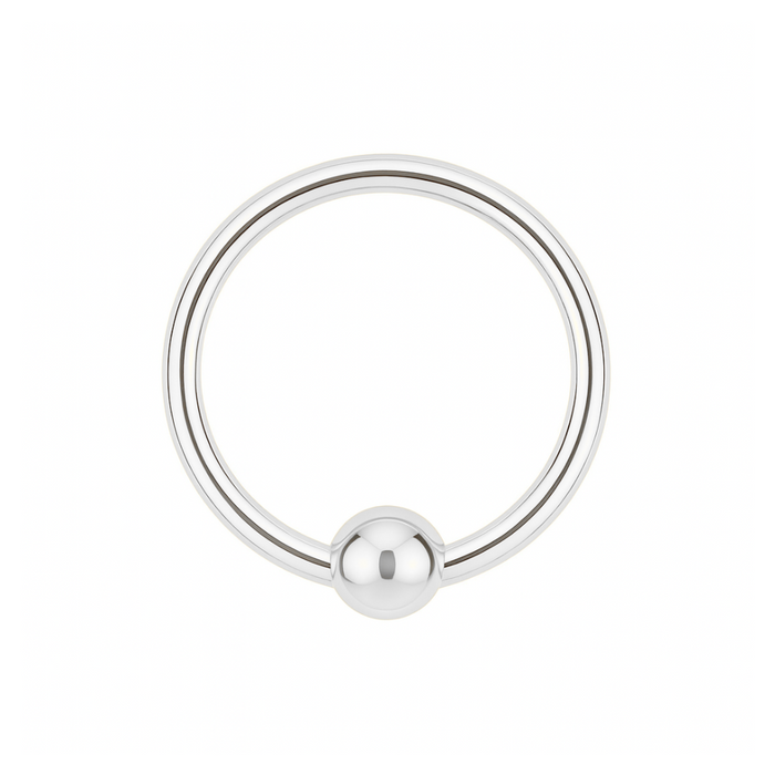 925 Sterling Silver 18G (1.0mm) BCR Nose Ring - Monster Piercing