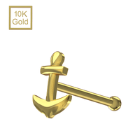 10K Gold Kugelanker Nasenstecker