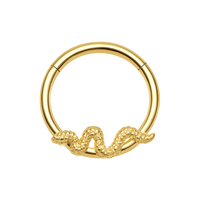316L Surgical Steel Slithering Snake Hinged Segment Ring United Kingdom