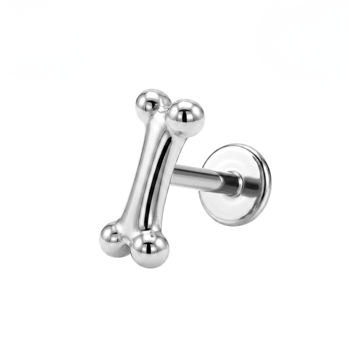 G23 Titanium Mini Bone Threadless Flatback Stud