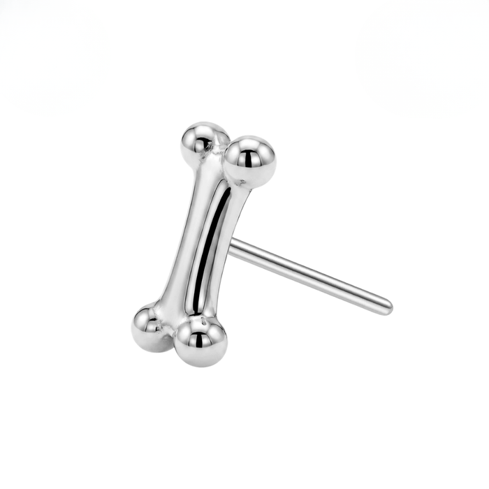 G23 Titanium Mini Bone Threadless Labret Accessory Top