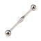 316L Surgical Steel Bumped Center Ear Industrial Bar