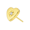 G23 Titanium CZ Studded Heart Threadless Labret Accessory Top