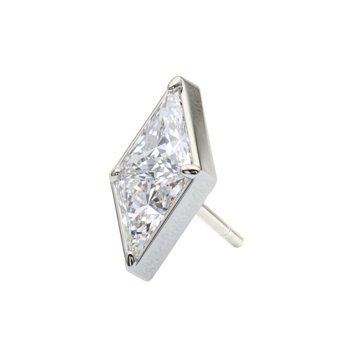 G23 Titanium Geometric Triangle Cluster Threadless Labret Accessory Top Monster Piercing United Kingdom
