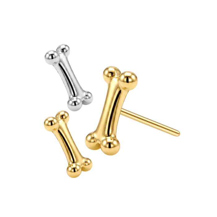 G23 Titanium Mini Bone Threadless Labret Accessory Top