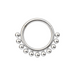925 Sterling Silver Bead Ball Hinged Segment Clicker Ring - Monster Piercing