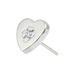 G23 Titanium CZ Studded Heart Threadless Labret Accessory Top Monster Piercing United Kingdom