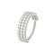 316L Surgical Steel Triple Rows Crystal Hinged Clicker Segment Ring