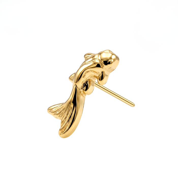 G23 Titanium Fancy Koi Fish Threadless Labret Accessory Top