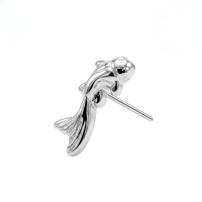 G23 Titanium Fancy Koi Fish Threadless Labret Accessory Top