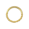 925 Sterling Silver Twisted Style Segment Clicker Ring