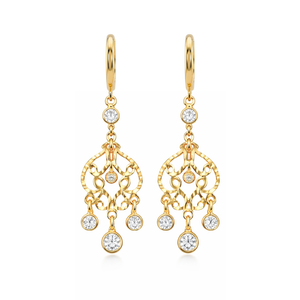 14K Gold Aurelia Chandelier Earrings