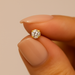 9K Gold Claw Set Round Lab Grown Diamond L-Bend Nose Stud - Monster Piercing