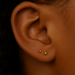 14K Gold Internal Thread with Plain Bead Ball Top - Monster Piercing