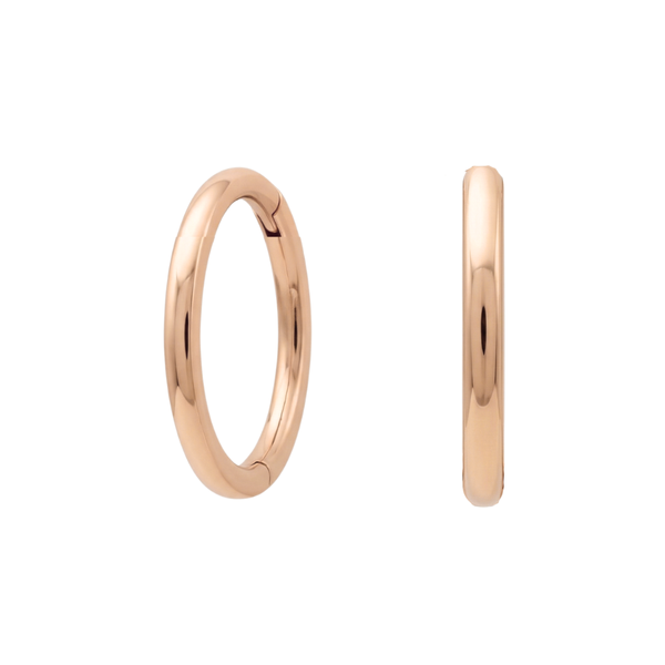 9K Gold Classic Hinged Segment Clicker Earrings