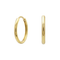 9K Gold Classic Hinged Segment Hoop Earrings Pair