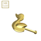 14K Gold Ball End Duckling Nose Stud