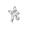316L Surgical Steel Jewelled Flying Fairy Cartilage Ear Stud