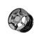 316L Surgical Steel Blackline Alloy Wheel Screw Fit Flesh Tunnel