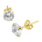 14K Gold CZ Ear Stud