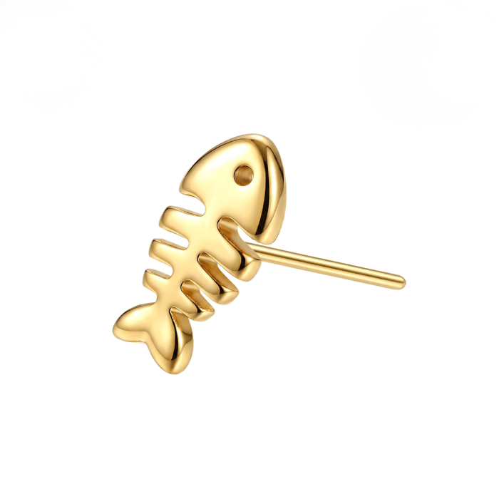 G23 Titanium Fishbone Threadless Labret Accessory Top