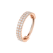 G23 Titanium Double Row CZ Jewelled Hinged Clicker Segment Ring - Monster Piercing