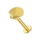 14K Gold Internally Threaded Shell Screw Fit Stud