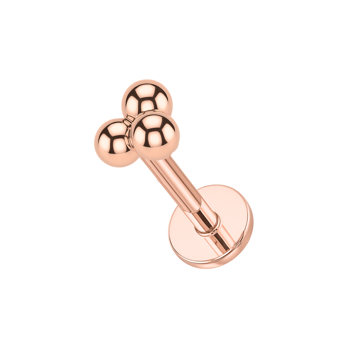 316L Surgical Steel Plain Trinity Balls Ear Stud