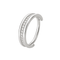 G23 Titanium CZ Jewelled Hinged Clicker Segment Ring