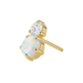 G23 Titanium Opal & CZ Duo Threadless Labret Accessory Top Monster Piercing United Kingdom