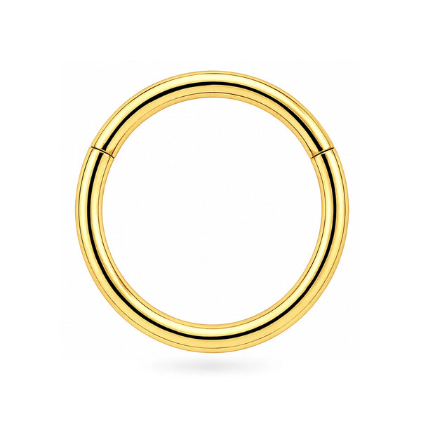 14K Gold Classic Hinged Segment Clicker Ring