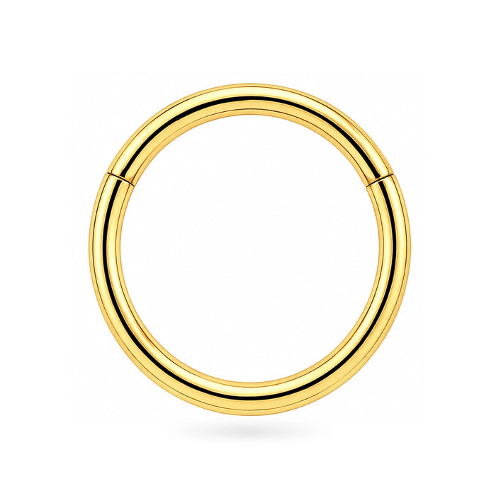 14K Gold Classic Hinged Segment Clicker Ring United Kingdom