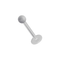 Milk White UV Labret with Plain UV Ball (Pack of 10)