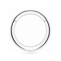925 Sterling Silver Classic Hinged Segment Clicker Ring