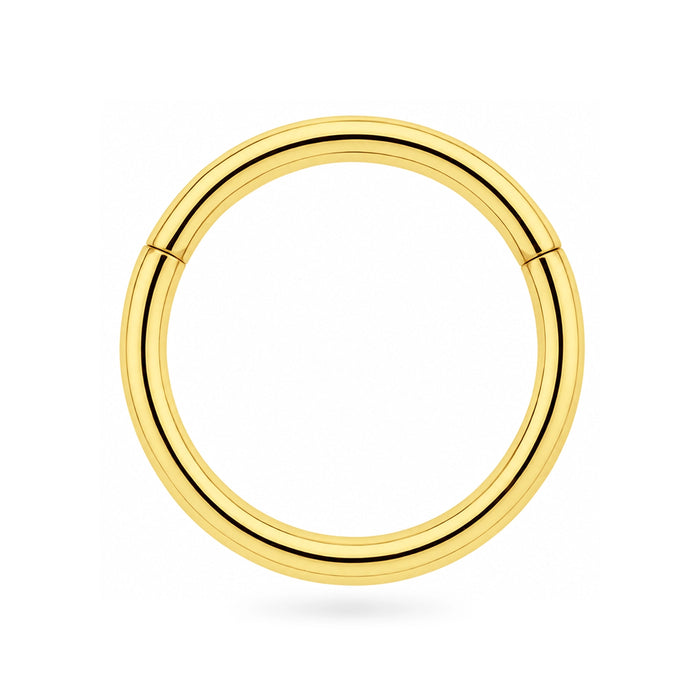 9K Gold Classic Hinged Segment Clicker Ring United Kingdom
