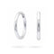 925 Sterling Silver Classic Hinged Clicker Earrings Pair
