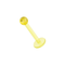 UV Yellow Labret with Basic UV Ball (Pack of 10)