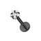 316L Surgical Steel Star stone Jewelled Top Black Anodised Labret Bar